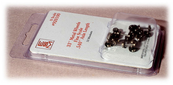 Eastern Seaboard Models 920100 - 33" Metal Wheelsets (12 axles, .540" length)  - N Scale
