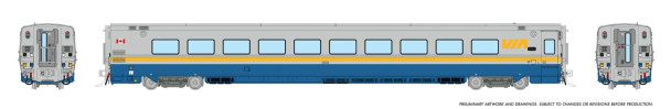 PRE-ORDER: Rapido 1061103 - LRC Coach VIA Rail Canada (VIA) 3341 As Delivered - HO Scale