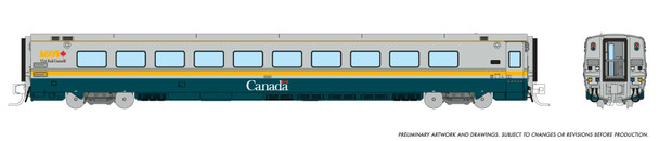 PRE-ORDER: Rapido 508014 - LRC Coach VIA Rail Canada (VIA) Renaissance Scheme - N Scale