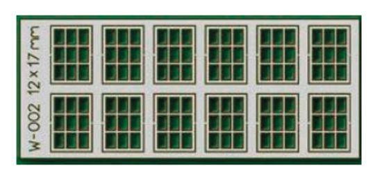 Proses W-002 - 12 pcs 12X17mm 9 Pane Laser Cut Windows  - HO Scale