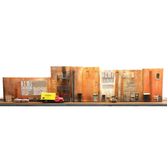 Downtown Deco 1056 - Factory Flat - HO Scale Kit - Midwest Model Railroad