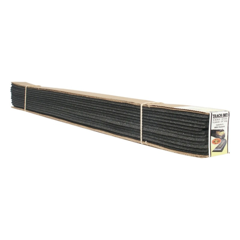 S Gauge Flexible Gray Sound Foam Roadbed – 10 Pieces (60 Feet) + Free Sample