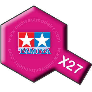 Tamiya 81027 - X27 Clear Red 23ml - Midwest Model Railroad
