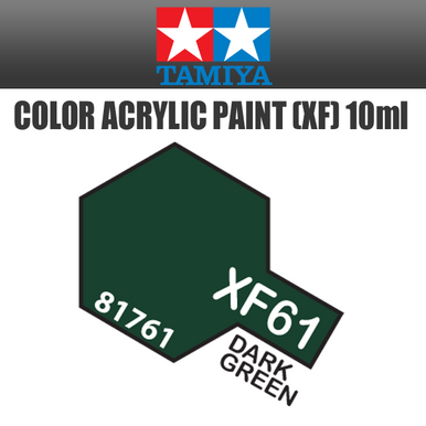 Tamiya 81761 - Acrylic Mini XF-61 Dark Green - 10ml Bottle