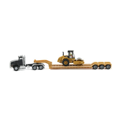 Diecast Masters 84425 - Black Kenworth T880 Tractor with Lowboy