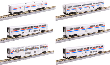 Kato 106-3531 - Superliner Phase III 6-Car Set Amtrak (AMTK) - N