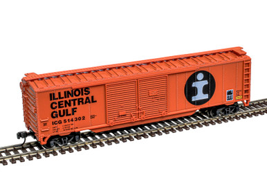 Illinois Central Gulf Railroad 鉄道書類 Atlas Trainman 50007323 - 50' Double Door Box Car Illinois Central
