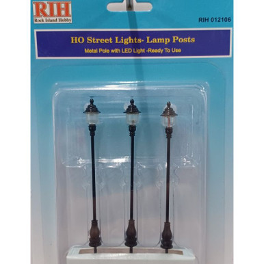 10Pcs Model Railroad Street Lamps OO Scale 1:75 1:100 1:150 Warm White LEDs Street Light Model Building Layout Scenery LED Lamp - 26