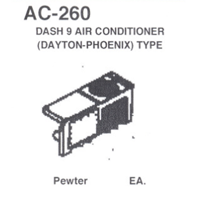 HO Scale Details West AC-158 Vapor Type Cab Roof Air Conditioner (Copy
