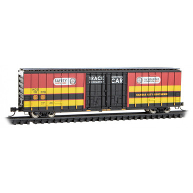 Micro-Trains Line 12300090 - 60' Rib Side High Cube Box Car Kansas City  Southern (KCS) 112378 Track Inspection - N Scale