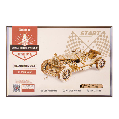 Robotime MC401 - V8 Grand Prix Car - Kit - Midwest Model