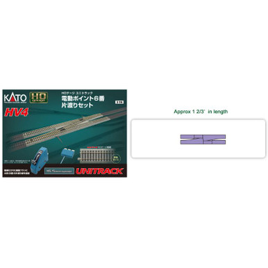 Kato 3-114 - HV4 Interchange Track Set w/ #6 Electric Turnouts
