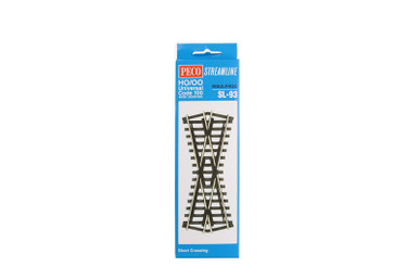 PECO STREAMLINE ポイント5個 PECO SL-93 - Code 100 Streamline Short Crossing (Insulfrog) - HO