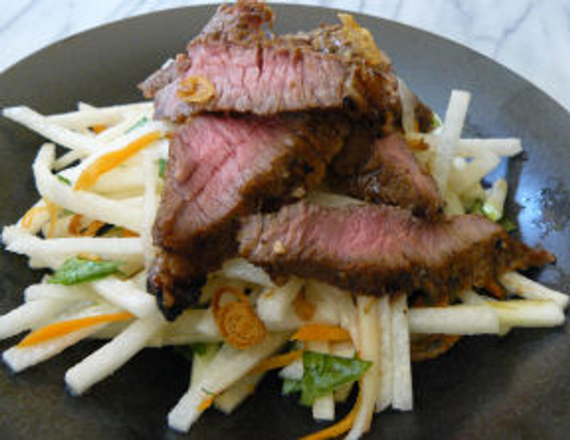 Slavo’s Grilled Pork Tenderloin and Jicama Slaw