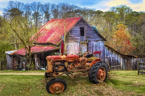 Vintage at the Farm in HDR