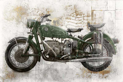 Green Motorcycle