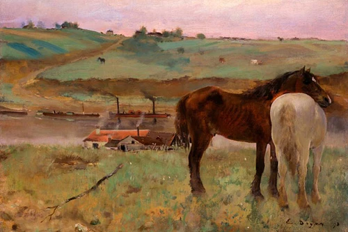 Horses in a Meadow