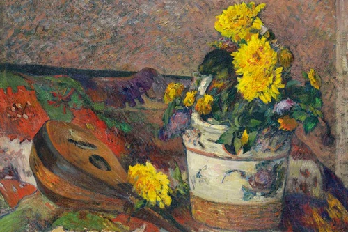 Mandolina and Flowers