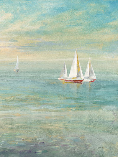 Sunrise Sailboats II Nautical