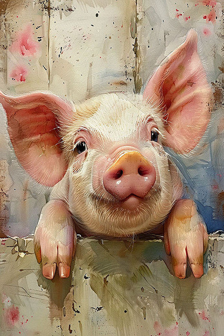 Happy Pink Pig