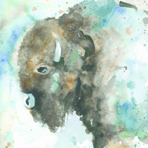 Buffalo On Blue