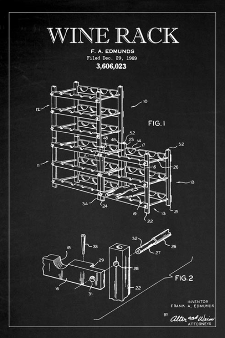 Blackboard Patent - Wine Rack