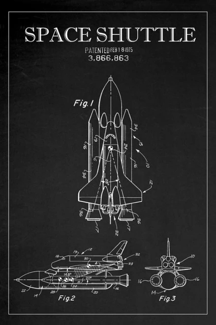 Blackboard Patent - Astronomy & Space Shuttle