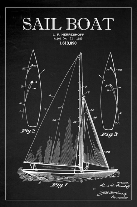 Blackboard Patent - Sail Boat