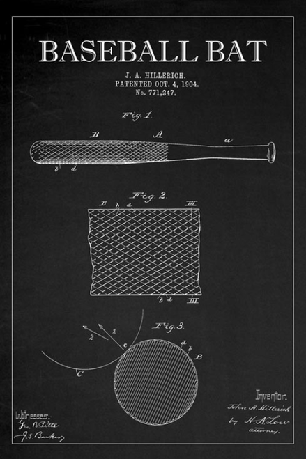 Blackboard Patent - Baseball Bat I