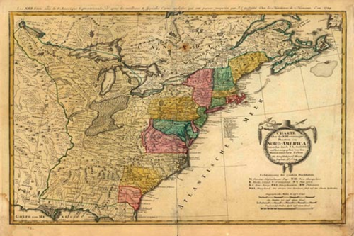 Vintage Map of America I
