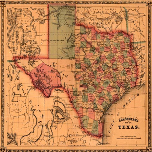 Schonberg's Map of Texas