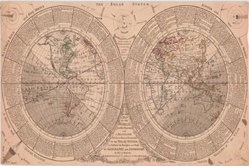 Vintage Map of the World III