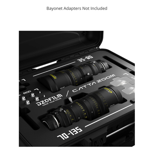 DZOFilm Catta 35-80mm & 70-135mm T2.9 E-Mount Cine Zoom｜E Mount 電影鏡頭套裝