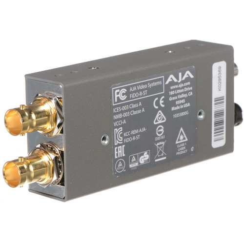 AJA FiDO Single-Channel ST Fiber to 3G-SDI Mini Converter