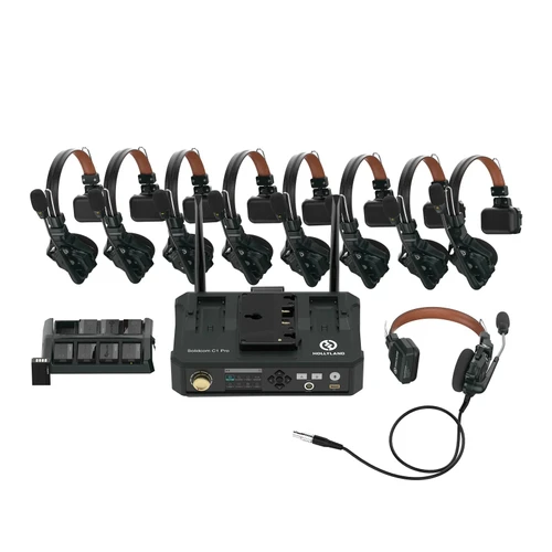 Hollyland Solidcom C1 Pro-Hub 8S 連 Hub 八耳機套裝｜無線對講系統