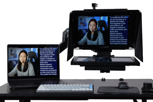Prompter People Desktop FreeFly 15.6" HD-SDI/HDMI｜桌面提詞器