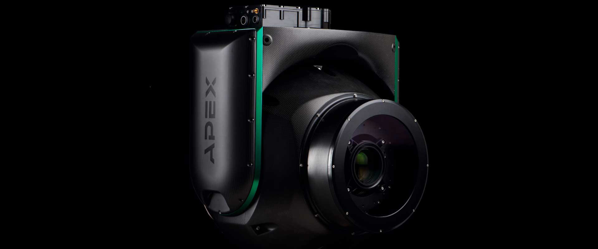 APEX AX18 camera stabilization system, with carbon-fibre housing