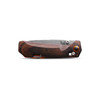 Benchmade 15062 Grizzly Creek Knife, Stabilized Wood, Orange Accents