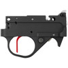 KIDD Two Stage Trigger Assembly for Ruger 10/22, Black: Red Straight Trigger, 8oz/8oz, Ext. Mag Release, 22 LR Hammer Spring