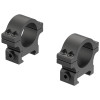 Leupold Open Range Cross-Slot Rings: 1", Low, Matte Black