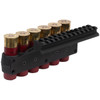 Mesa Tactical SureShell Carrier & Rail for Mossberg 500 / 590A1: 12 Gauge, 6-Shells, 4.75" Rail, Polymer
