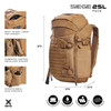 Vertx Siege 25L Tactical Backpack: Wolf Grey