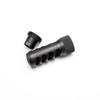 Area 419 Sidewinder Magnum Self-Timing Muzzle Brake: 30 Cal, Black Nitride, 3/4-24