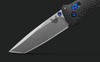 Benchmade 537-09 Bailout Knife: Carbon Fiber Handle, M390 Stainless Steel (58-61HRC) Tanto Blade