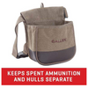 Allen Shotgun Shell Pouch w/ Belt, Soft Canvas & Leather: Olive Drab
