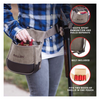 Allen Shotgun Shell Pouch w/ Belt, Soft Canvas & Leather: Olive Drab