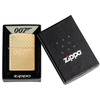 Zippo Windproof Lighter: 204B Bond BT 007 Gun Logo, Gold