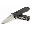 Ganzo Knife G704 Folding Knife, Black: Drop Point, Plain Edge Blade, Model G704-BK