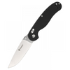 Ganzo Knife D727M Folding Knife, Black: Drop Point, Plain Edge Blade, Model D727M-BK
