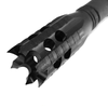 Infinite Product Solutions Crowning Scepter Premium Birdcage Flashhider, 20 Cal, 9mm: Black Oxidized Steel